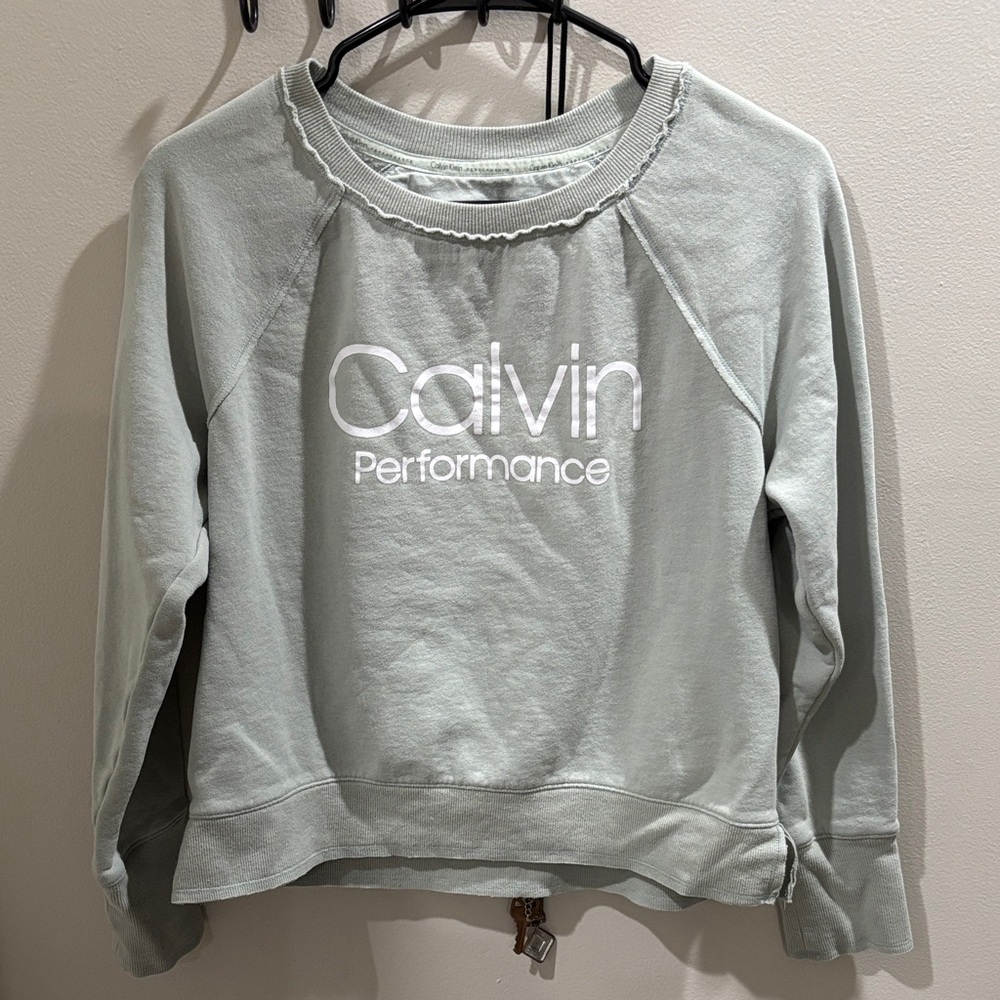 Calvin Klein Performance Light Green Sweatshirt